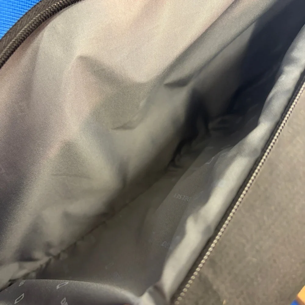 Delsey‎ Air Spree 17in Trolley Tote Lightweight Rolling Carry On Bag Blue Handle